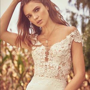 Lillian West Wedding Gown - Size 12, Ivory